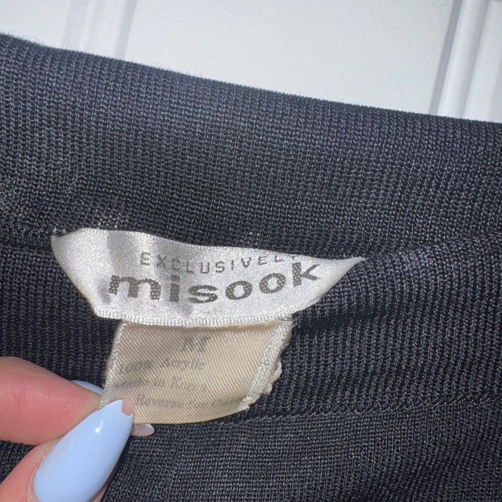 Misook black trouser pants size m - Picture 6 of 10